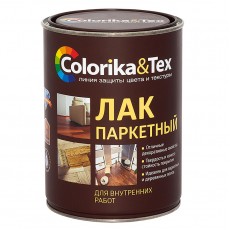 Лак паркетный алкидно-уретановый "Colorika&Tex" полуматовый 0,8 л